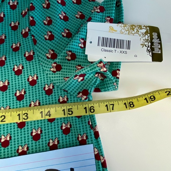 Lularoe Shirt Womens XXS 2XS Classic T Tunic Disney Multi color Stretch (4333) - Picture 9 of 10